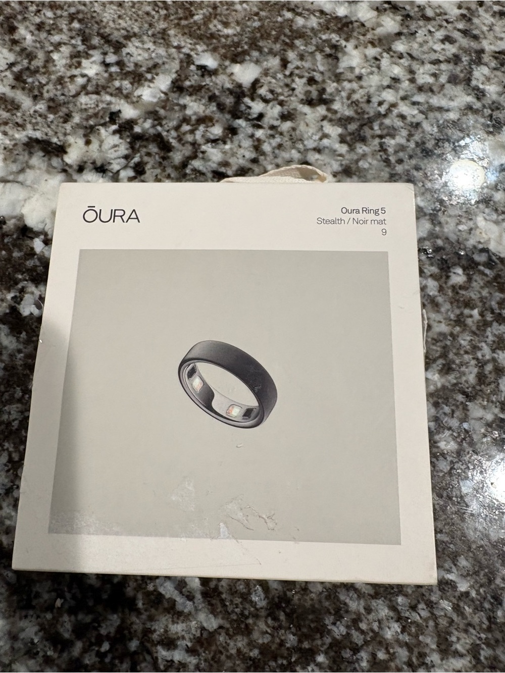 Oura Ring 5 Stealth Black -Size 9